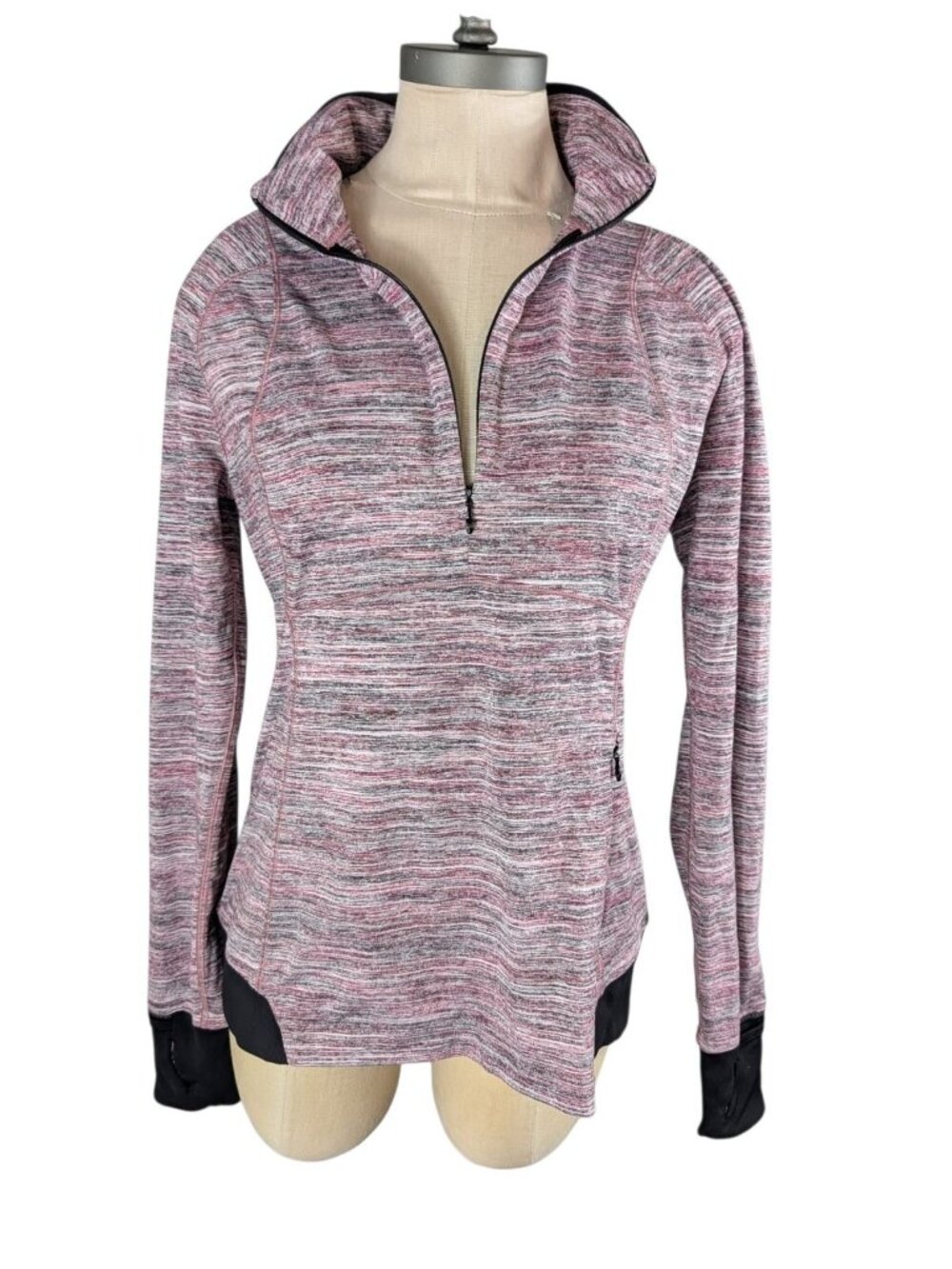 Lululemon Top Women 6 Runderful in pink space dye athleisure size 12